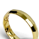 Vow Band, Solid Sterling Silver, Gold Vermeil 4mm