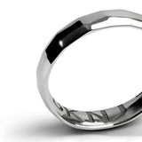 Vow Band, Solid Sterling Silver, Platinum Vermeil, 4mm