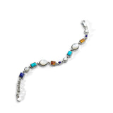 Colorful Life Bracelet, Sterling Silver, Gemstones