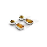 Colorful Life Earrings, Sterling Silver, Amber