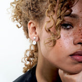 Colorful Life Short Drop Earrings, Sterling Silver, Mother of Pearl