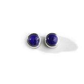 Colorful Life Stud Earrings, Sterlings Silver, Lapis Lazuli