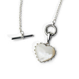 Colorful Life Toggle Necklace, Solid Sterling Silver, Mother of Pearl