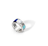 Colorful Life Band, Solid Sterling Silver, Gemstones