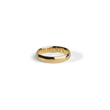 Vow Band, Solid Sterling Silver, Gold Vermeil 4mm