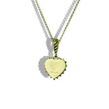 Colorful Life Croissant Necklace, Sterling Silver, Gold Vermeil, Mother of Pearl