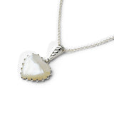 Colorful Life Croissant Necklace, Sterling Silver, Mother of Pearl