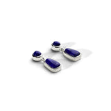 Colorful Life Earrings, Sterling Silver, Lapis Lazuli