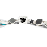 Colorful Life Bracelet, Solid Blocks, Sterling Silver, Gemstones