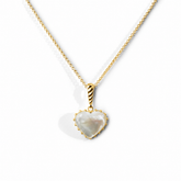 Colorful Life Croissant Necklace, Gold Vermeil, Mother of Pearl – view 1