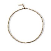 Maldiva Collar Necklace, Sterling Silver, Gold Vermiel