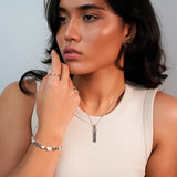 Maldiva Necklace, Solid Sterling Silver