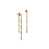 Maldiva Drop Earrings, Sterling Silver, Gold Vermiel