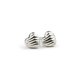 L'Amour Croissant Stud Earrings, Sterling Silver