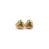 L'Amour Croissant Stud Earrings in Gold Vermeil – view 1