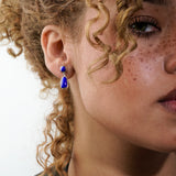 Colorful Life Earrings, Sterling Silver, Lapis Lazuli