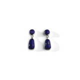 Colorful Life Earrings, Sterling Silver, Lapis Lazuli