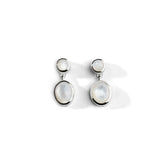 Colorful Life Short Drop Earrings, Sterling Silver, Mother of Pearl
