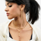 Maldiva Collar Necklace, Sterling Silver, Gold Vermiel