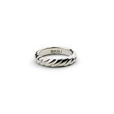 L'Amour Croissant Band, Sterling Silver