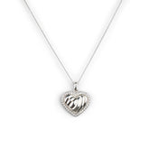L'Amour Croissant Necklace, Sterling Silver, Gemstones