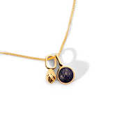 Colorful Life Necklace, Gold Vermeil, Sterling Silver, Lapis Lazuli