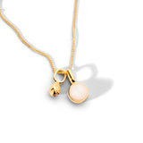 Colorful Life Necklace, Gold Vermeil, Sterling Silver, Mother of Pearl