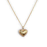 L'Amour Croissant Necklace, Sterling Silver, Gold Vermeil, Gemstones