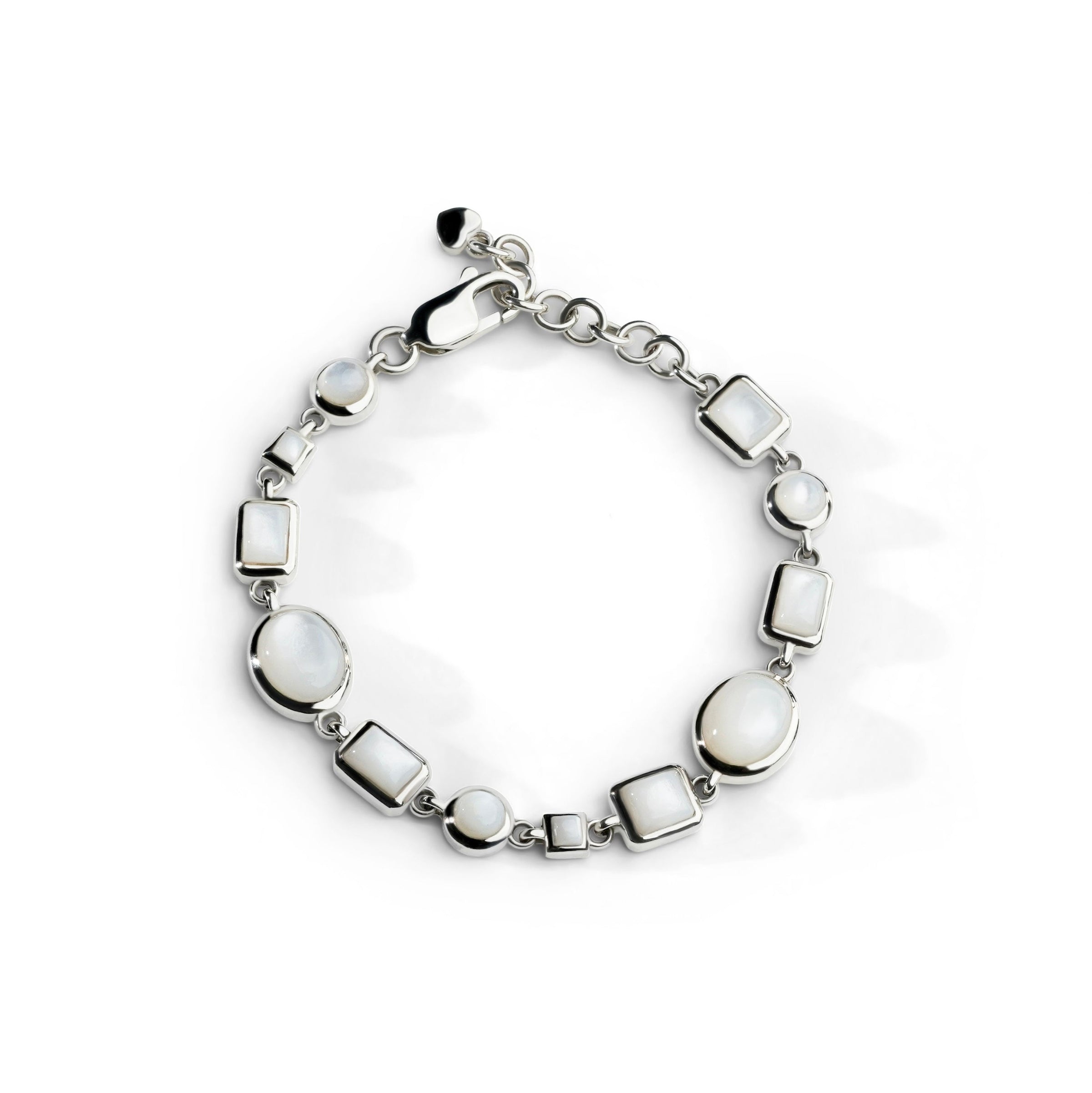 Colorful Life Bracelet, Sterling Silver, Mother of Pearl