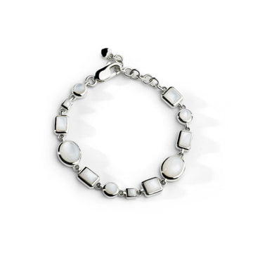 Colorful Life Bracelet, Sterling Silver, Mother of Pearl