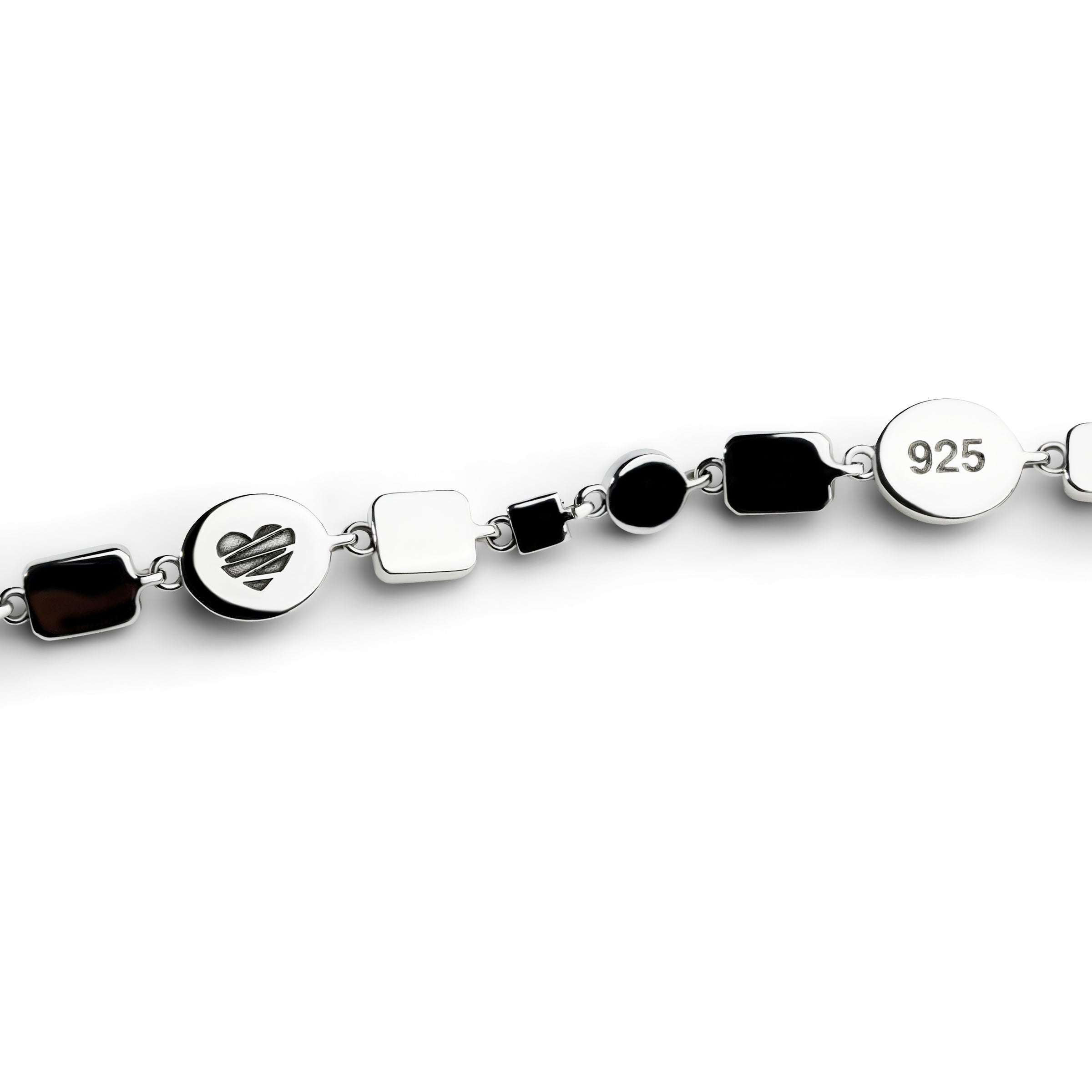Colorful Life Bracelet, Sterling Silver, Gemstones