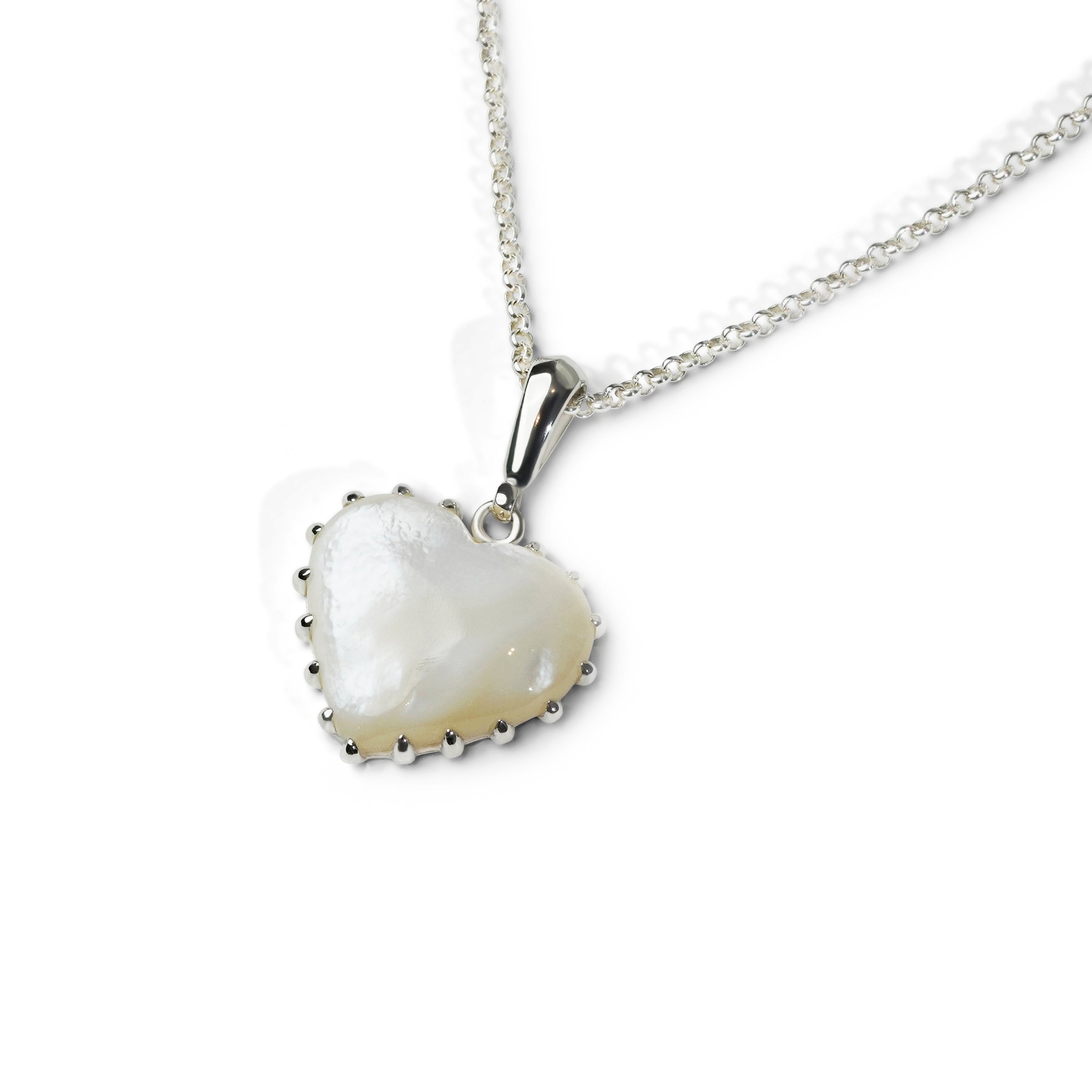 Colorful Life Pendant Necklace, Sterling Silver, Mother of Pearl