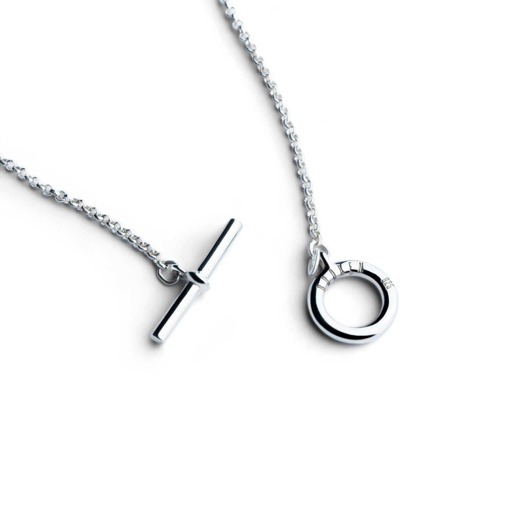 Colorful Life Toggle Necklace, Solid Sterling Silver