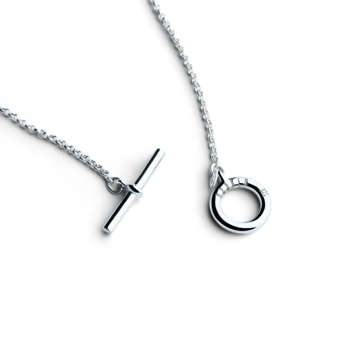 Colorful Life Toggle Necklace, Solid Sterling Silver