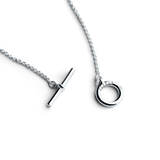 Colorful Life Toggle Necklace, Solid Sterling Silver