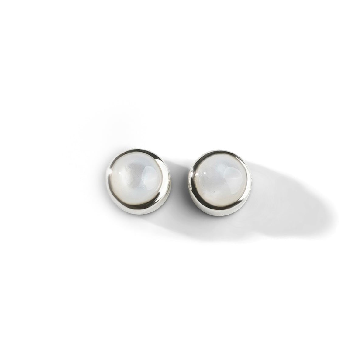 Colorful Life Stud Earrings, Sterlings Silver, Mother of Pearl