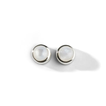 Colorful Life Stud Earrings, Sterlings Silver, Mother of Pearl