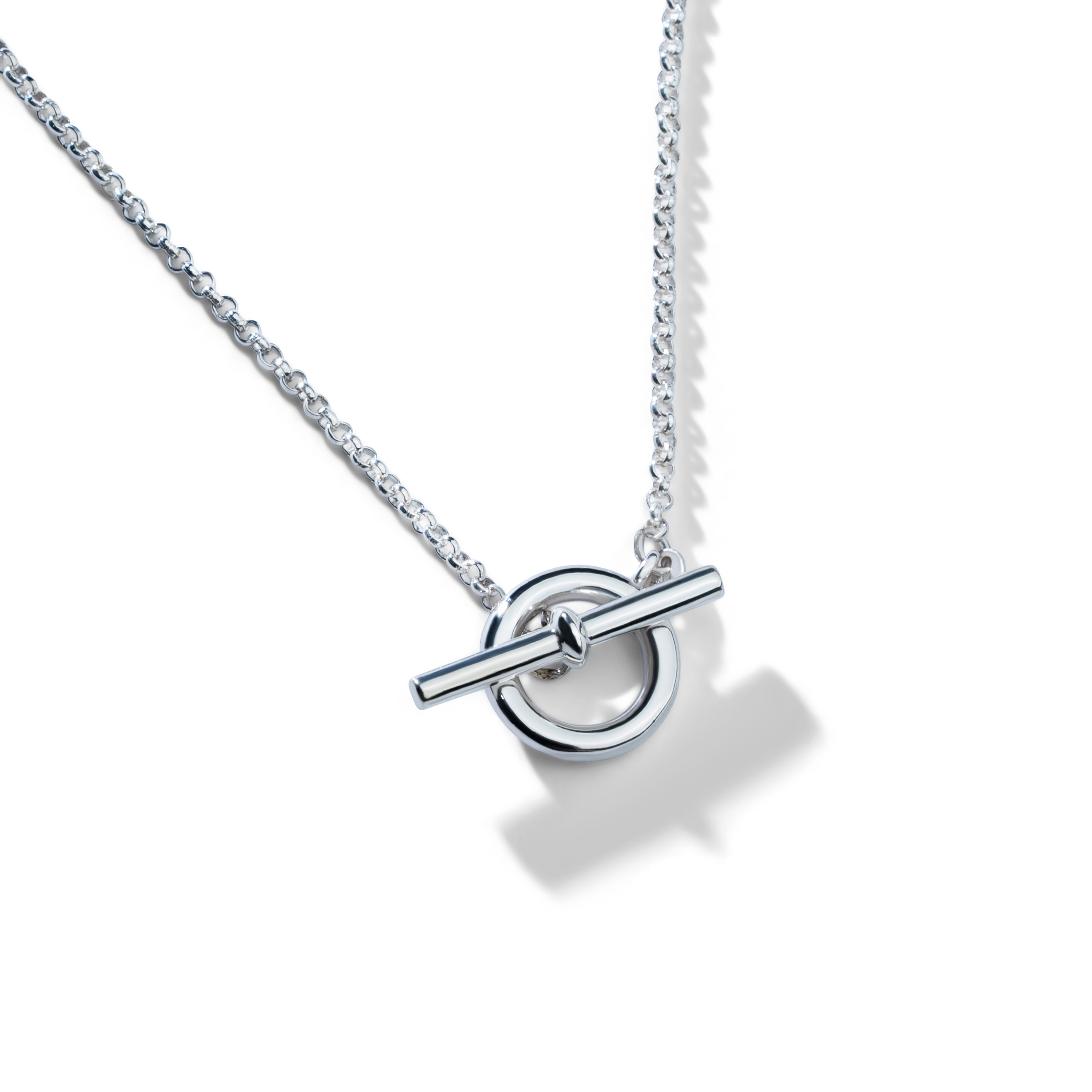 Colorful Life Toggle Necklace, Solid Sterling Silver