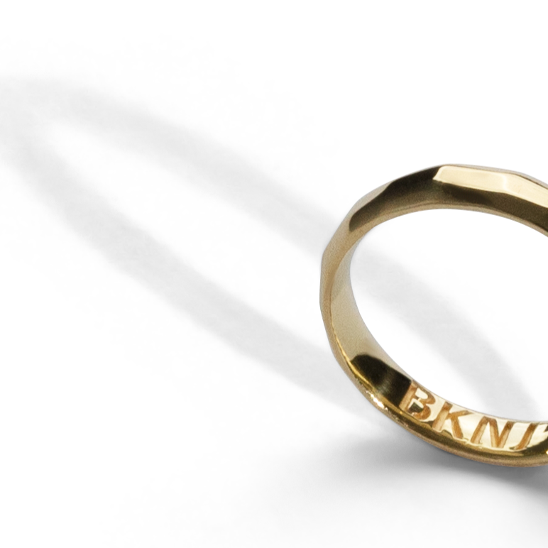 Vow Band, Solid Sterling Silver, Gold Vermeil 4mm