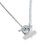 Colorful Life Toggle Necklace, Solid Sterling Silver
