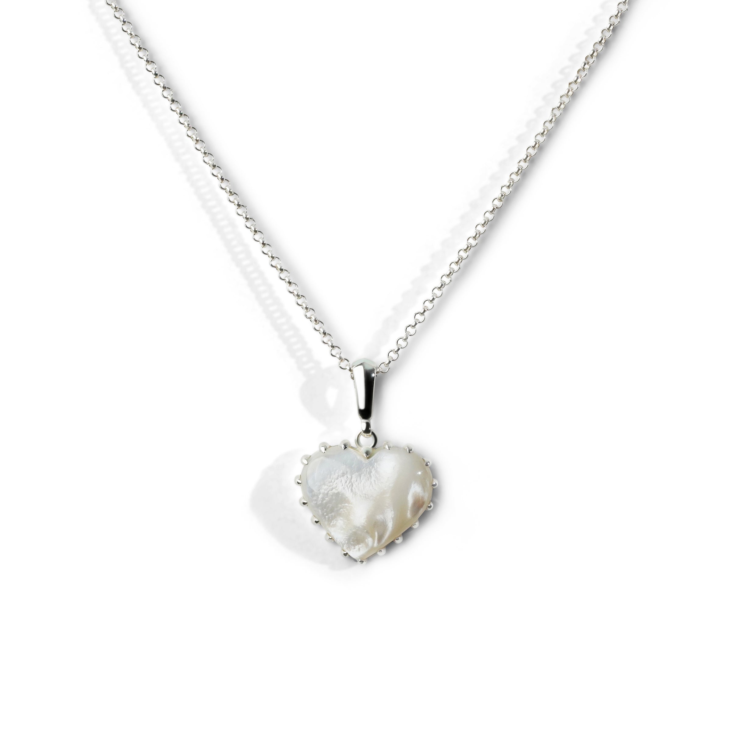 Colorful Life Pendant Necklace, Sterling Silver, Mother of Pearl