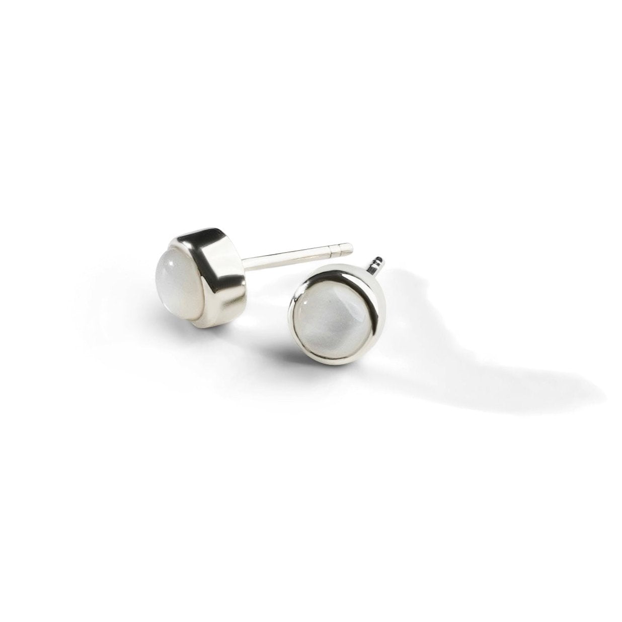 Colorful Life Stud Earrings, Sterlings Silver, Mother of Pearl
