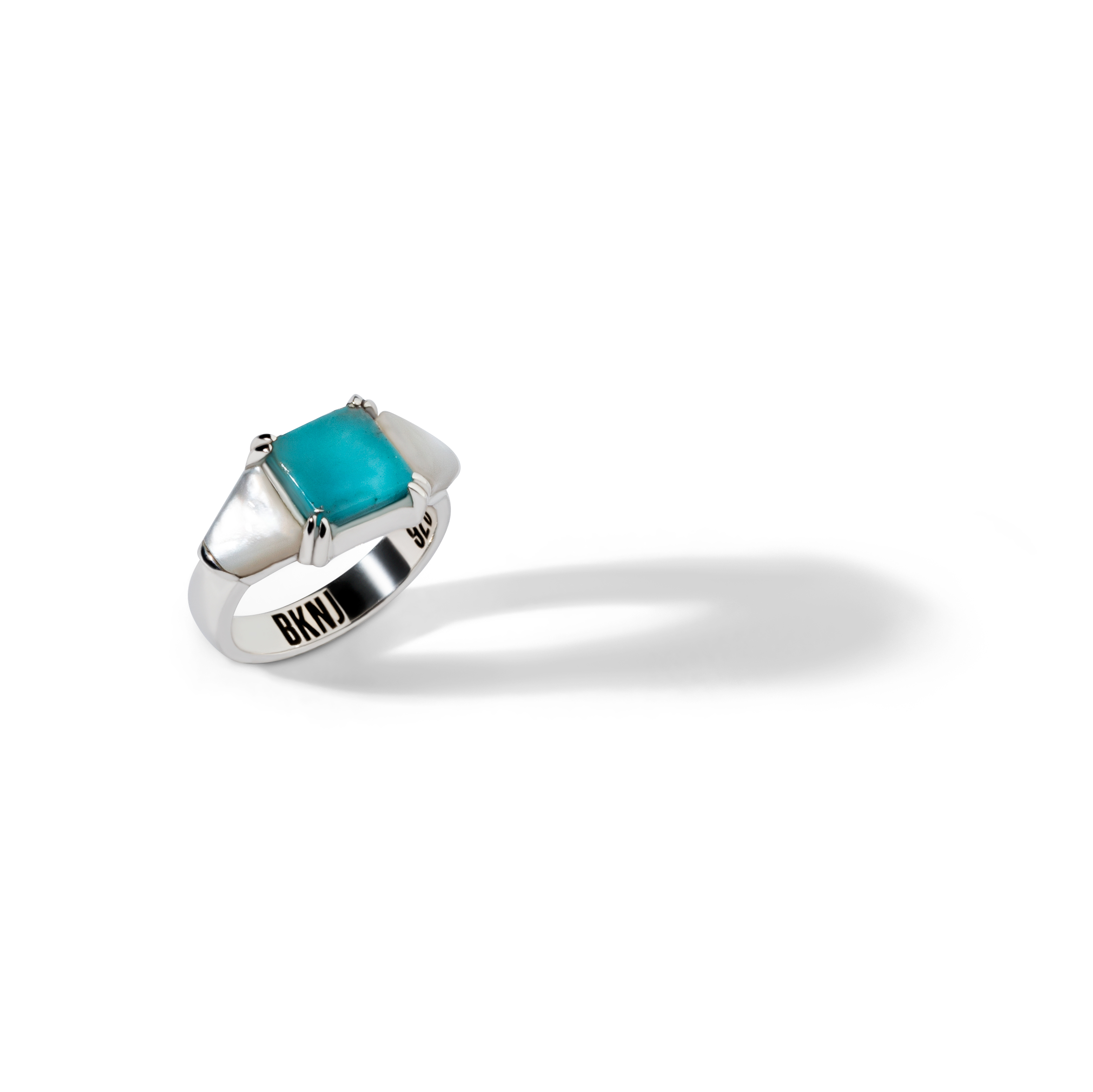 Colorful Life Ring, Sterling Silver, Turquoise, Mother of Pearl