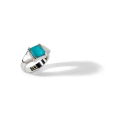 Colorful Life Ring, Sterling Silver, Turquoise, Mother of Pearl