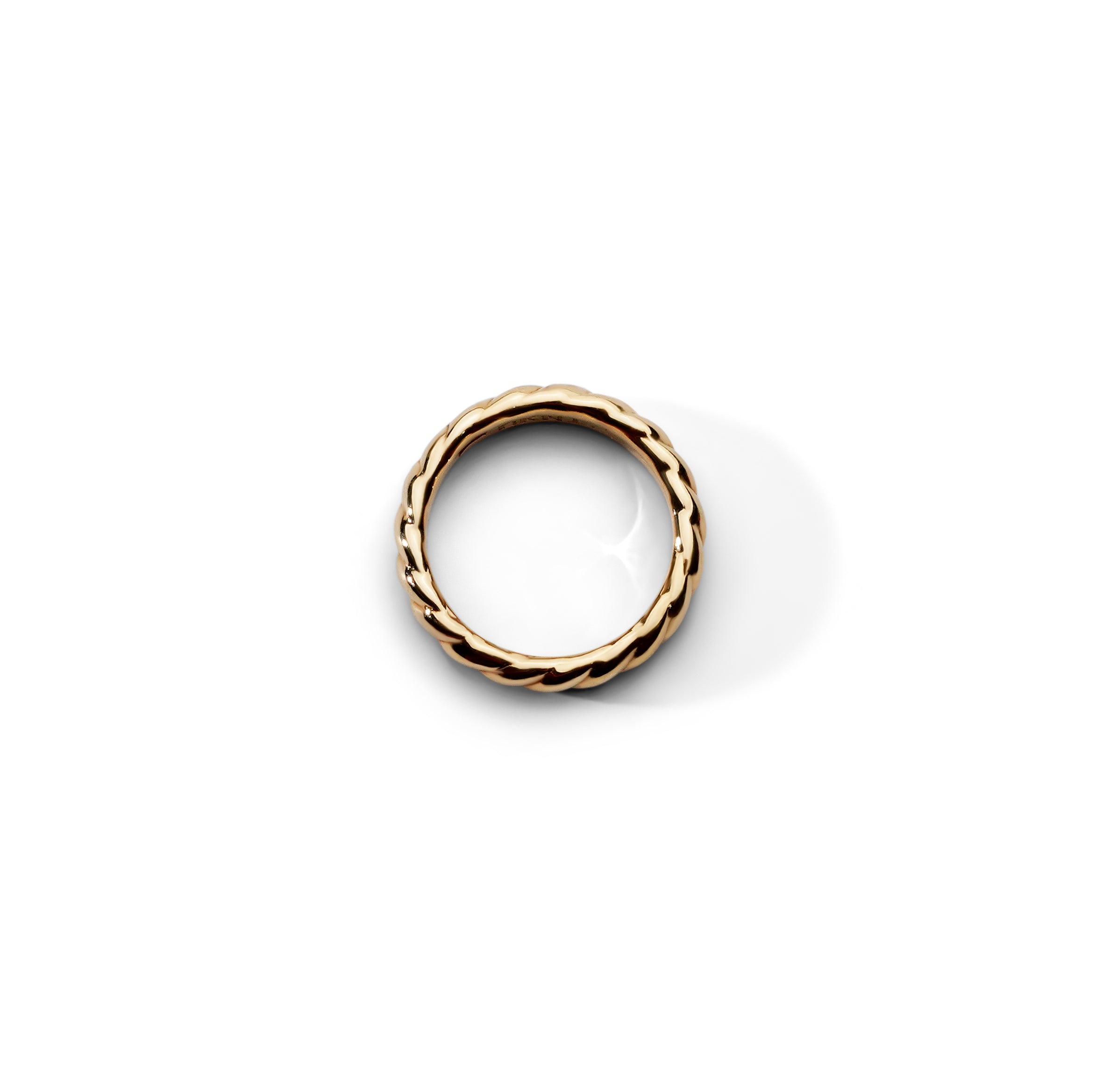 L'Amour Croissant Band, Sterling Silver, Gold vermeil