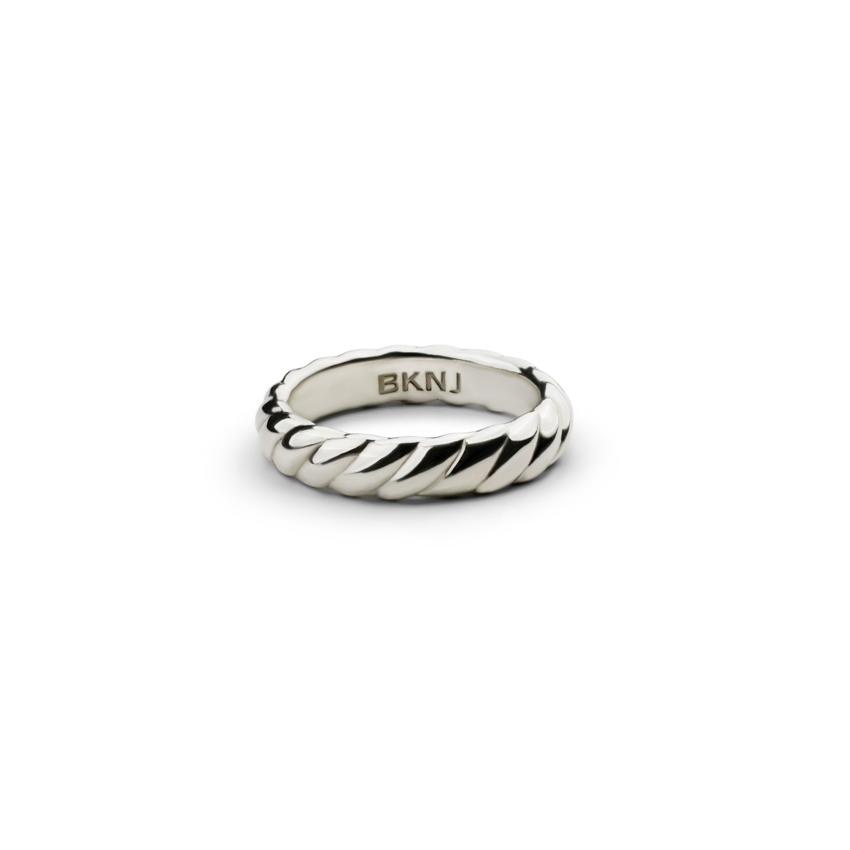 L'Amour Croissant Band, Sterling Silver