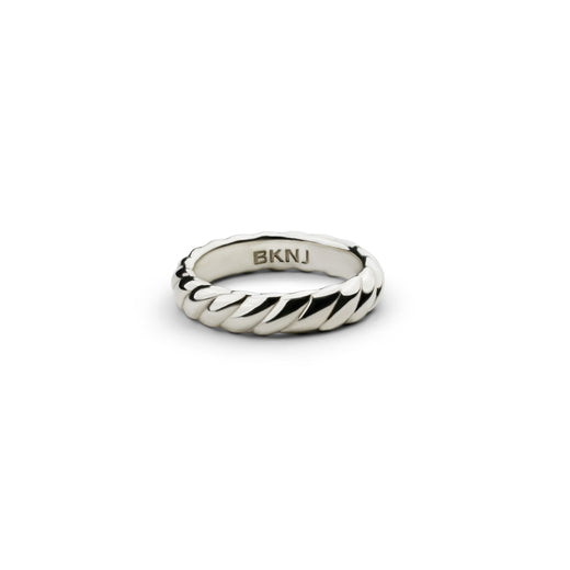 L'Amour Croissant Band, Sterling Silver
