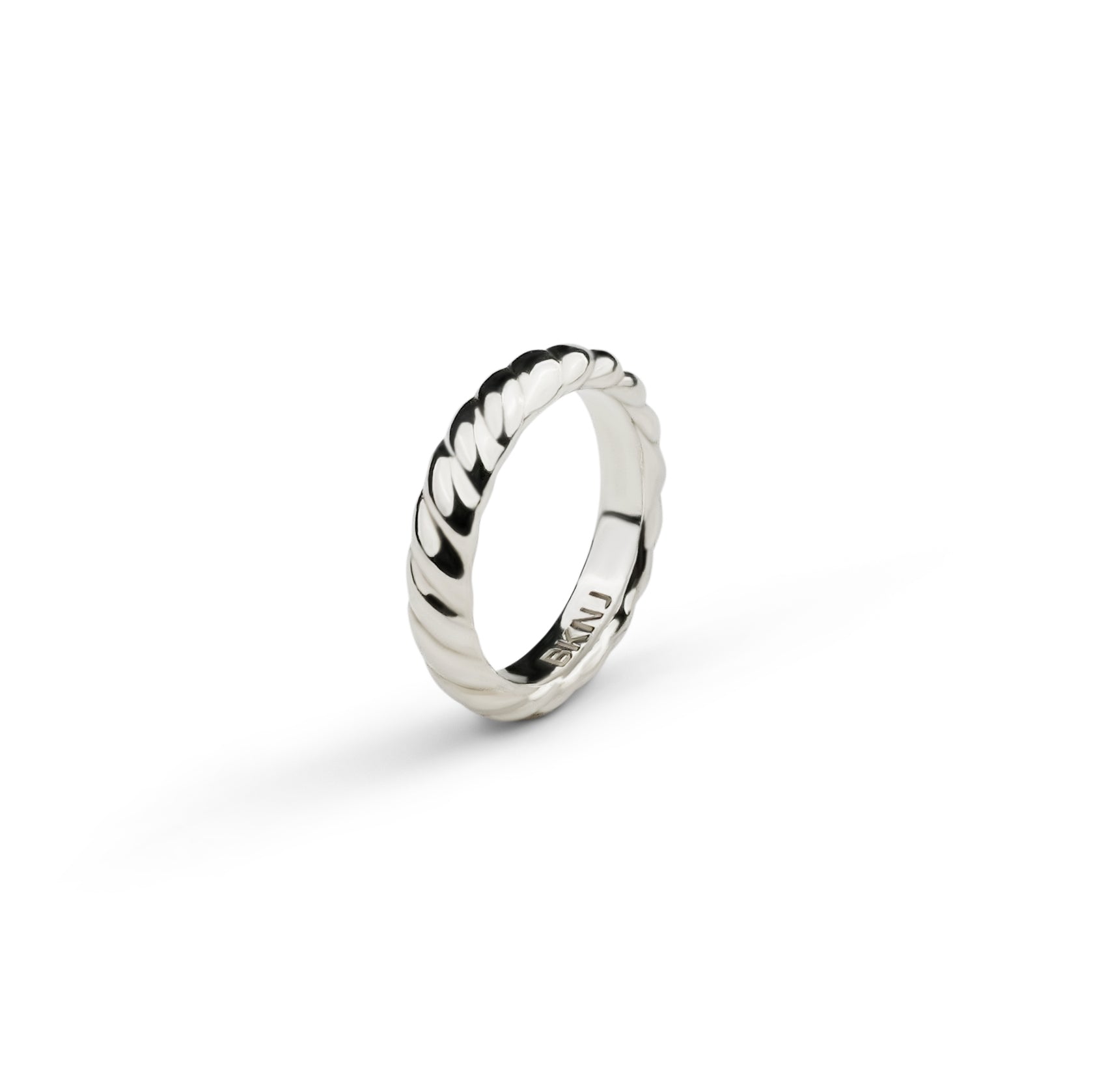 L'Amour Croissant Band, Sterling Silver