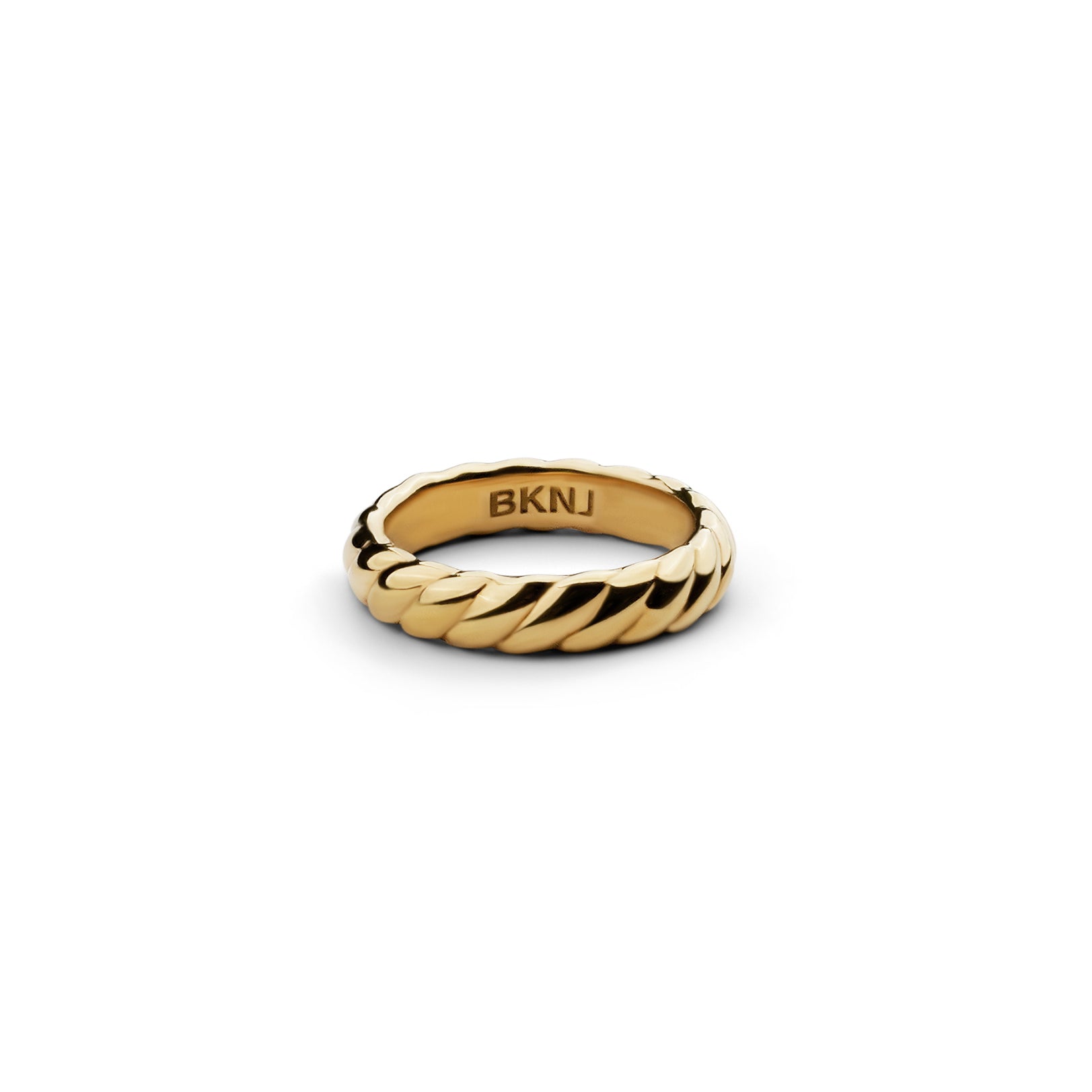 L'Amour Croissant Band, Sterling Silver, Gold vermeil