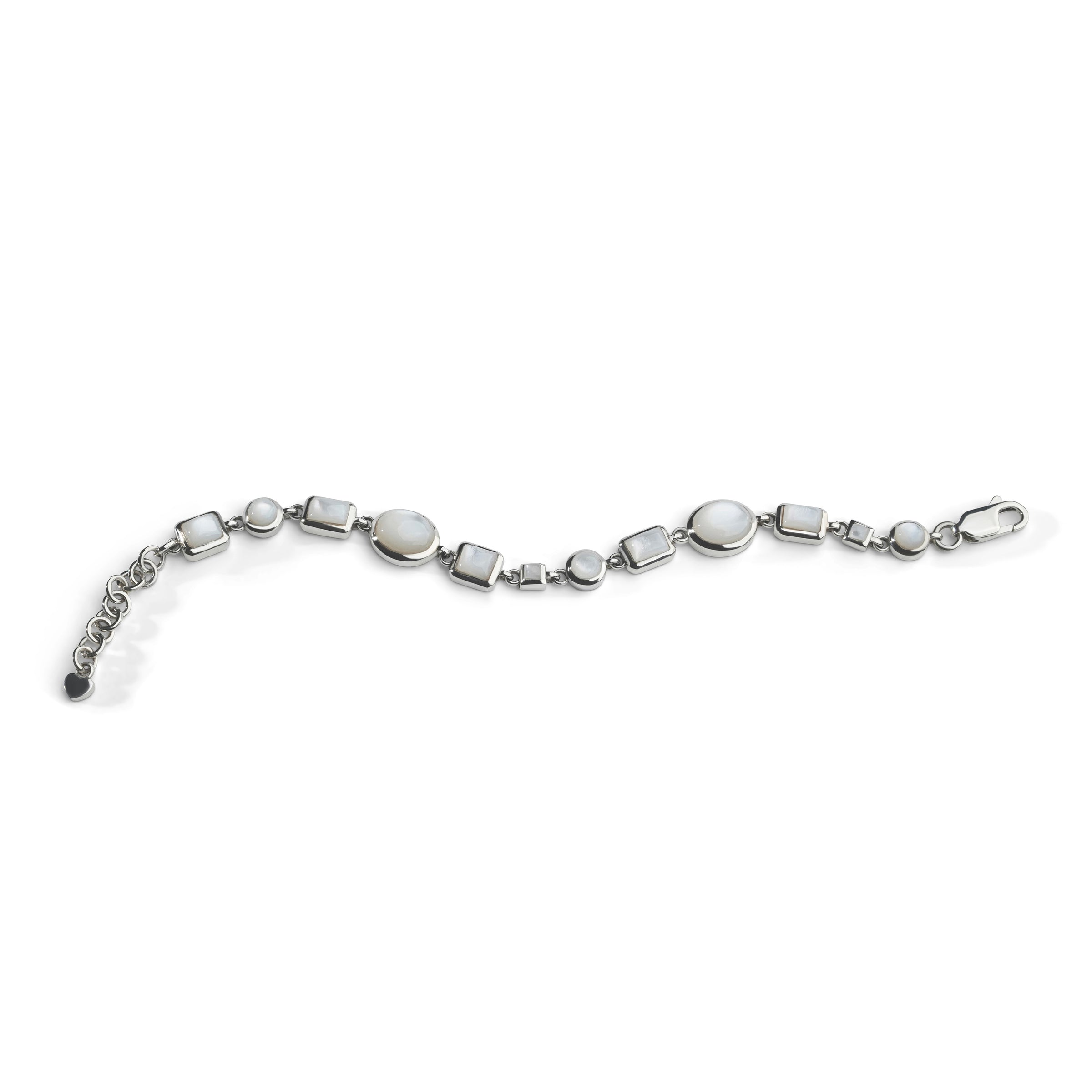 Colorful Life Bracelet, Sterling Silver, Mother of Pearl